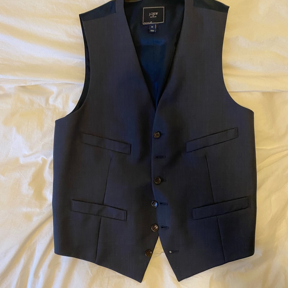 Navy Blue J Crew Vest - Adjustable Medium